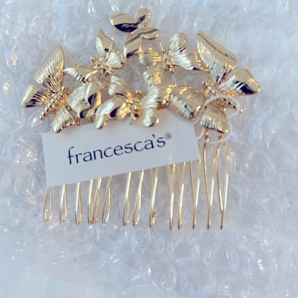 NWT TWO Francesca’s Nancee Butterfly Hair Comb BUNDLE (set of 2) - Picture 3 of 8